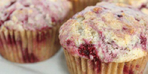 Petits muffins aux framboises