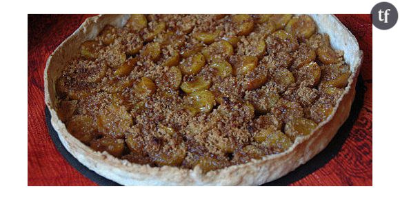 Tourte aux mirabelles et fromage blanc