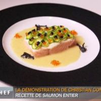 Recette Top Chef 2013 : Saumon aux fleurs de courgette de Christian Constant