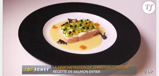 Recette Top Chef 2013 : Saumon aux fleurs de courgette de Christian Constant