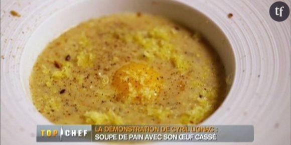 Recette Top Chef 2013 : la soupe de pain de Cyril Lignac