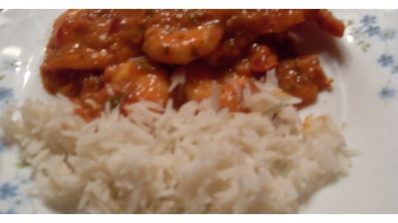 Recette des crevettes à la sauce Indienne