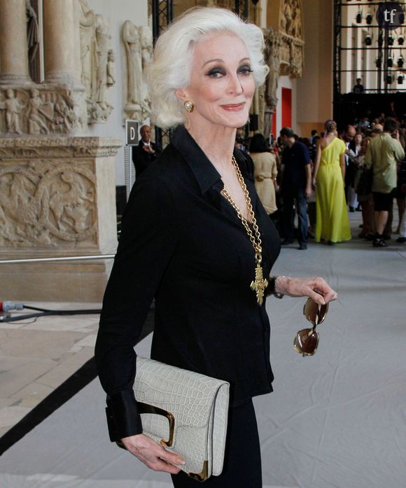 Carmen Dell'Orefice, la célèbre mannequin octogénaire, en 2011.