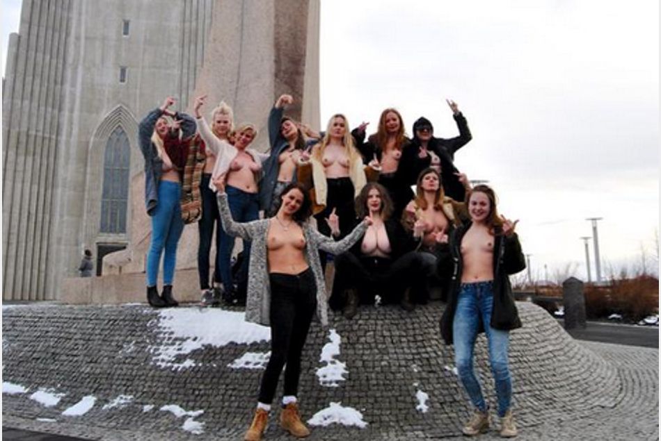 De nombreuses Islandaises ont défilé seins nus dans les rues du pays, en signe de soutien au mouvement #FreetheNipple
