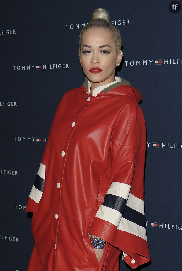 Rita Ora - Photocall de l'inauguration de la boutique Tommy Hilfiger Bd des Capucines à Paris le 31 mars 2015. 