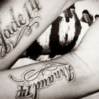 Les tatouages de Jade et Arnaud Lagardère : PHOTO