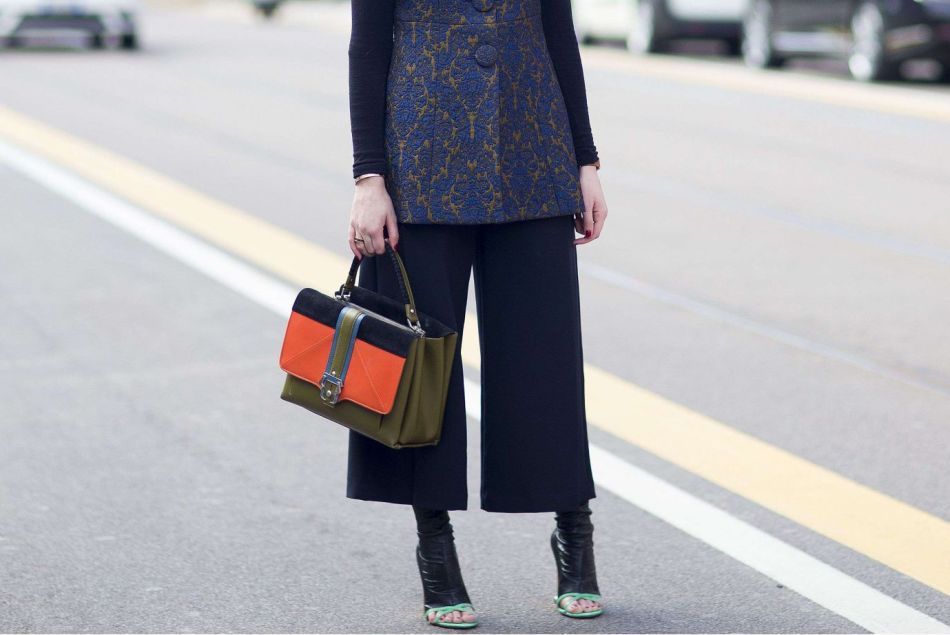 Retour en grâce de la jupe-culotte pendant la Fashion Week de Milan en février 2015.