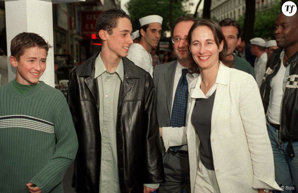 François Hollande, Ségolène Royal et leurs enfants en 2001.