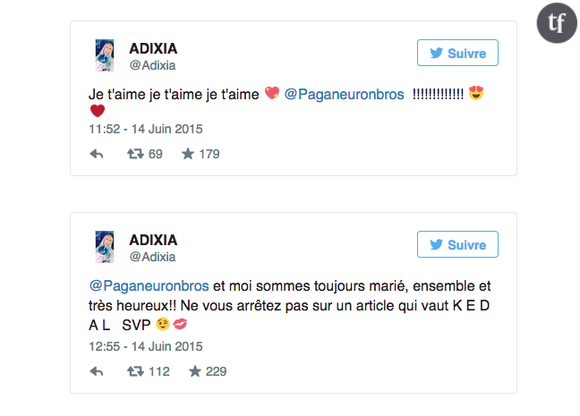 Adixia a tenu à mettre les choses au clair sur Twitter.