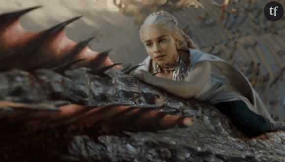 Un peu comme Daenerys sur le dos du dragon dans Game of Thrones