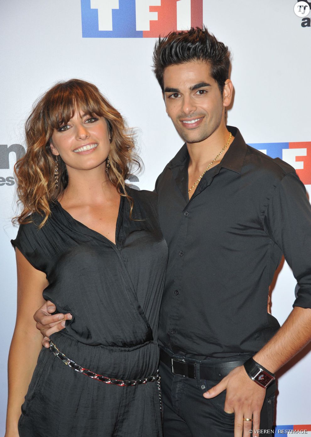  Laetitia Milot et Christophe Licata - Casting de la saison 4 de &quot;Danse avec les stars&quot; a Paris le 10 septembre 2013.  