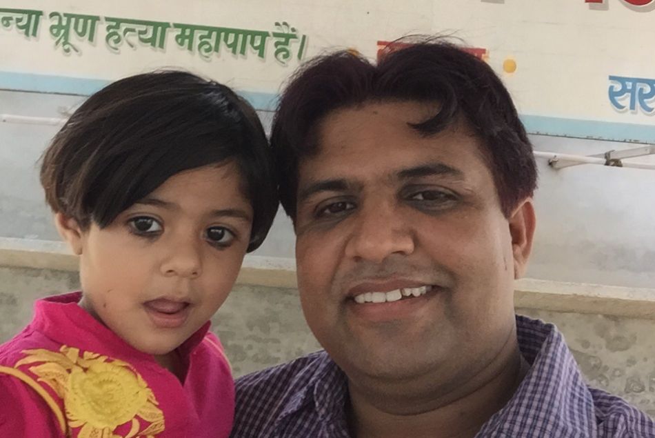 Sunil Jaglan et sa fille Nandini.