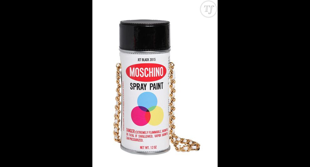 Petit sac bombe de peinture Moschino sur  Luisaviaroma,  621€