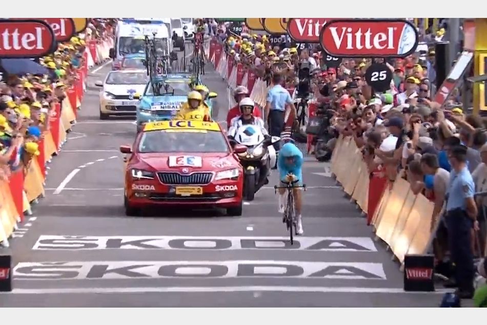 L'Australien Rohan Dennis, premier maillot jaune du Tour de France 2015