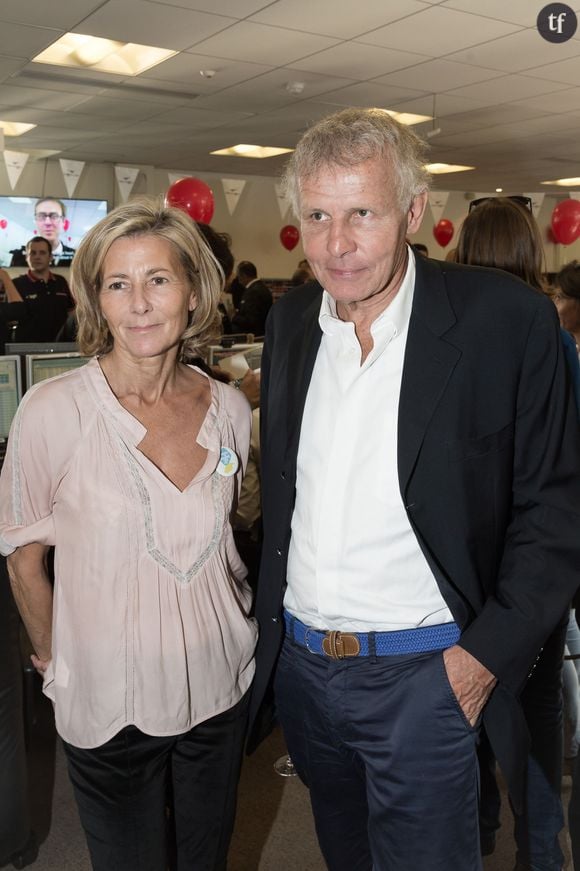 Claire Chazal et Patrick Poivre d'Arvor en septembre 2015