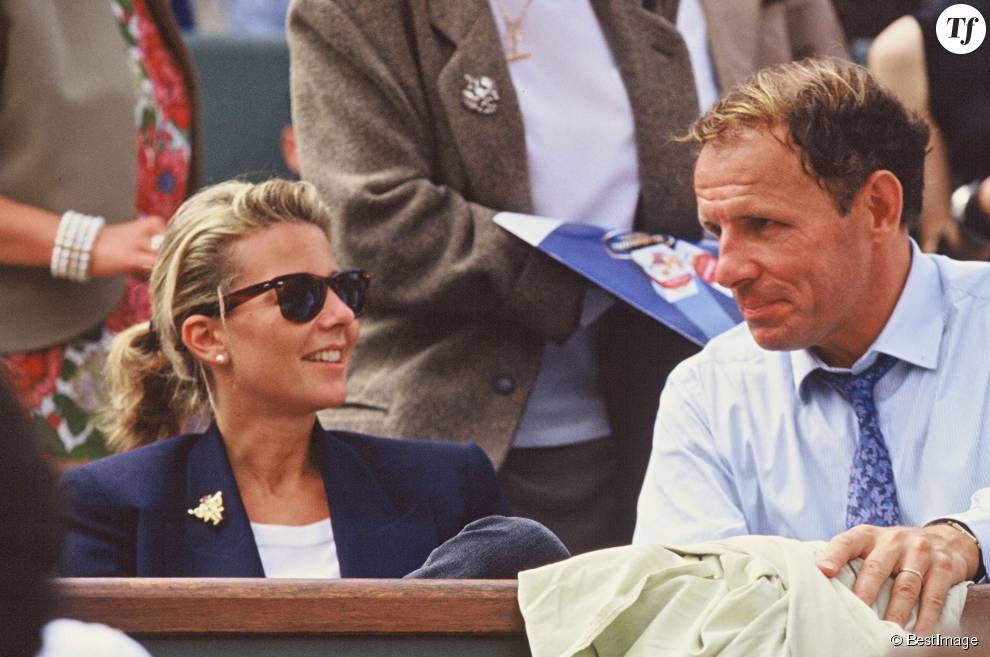 Claire Chazal et Patrick Poivre d&#039;Arvor à Roland Garros en 1992