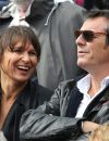  Jean-Luc Reichmann et sa femme Nathalie - People dans les tribunes des Internationaux de France de tennis de Roland Garros à Paris. Le 31 mai 2015.  