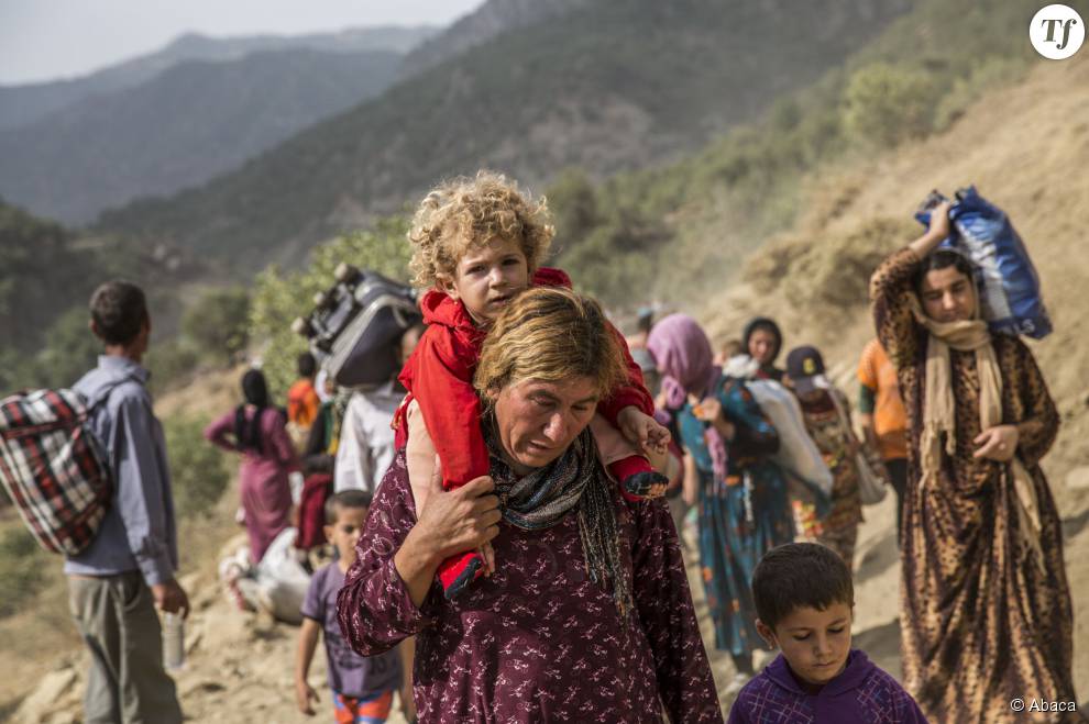 Pour sauver leur famille, les yézidis sont obligés de fuir les nombreuses régions contrôlées par l&#039;Etat Islamique.