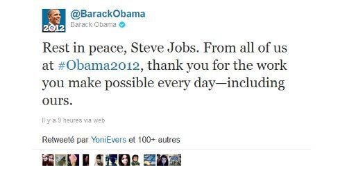 Twitter rend hommage à Steve Jobs