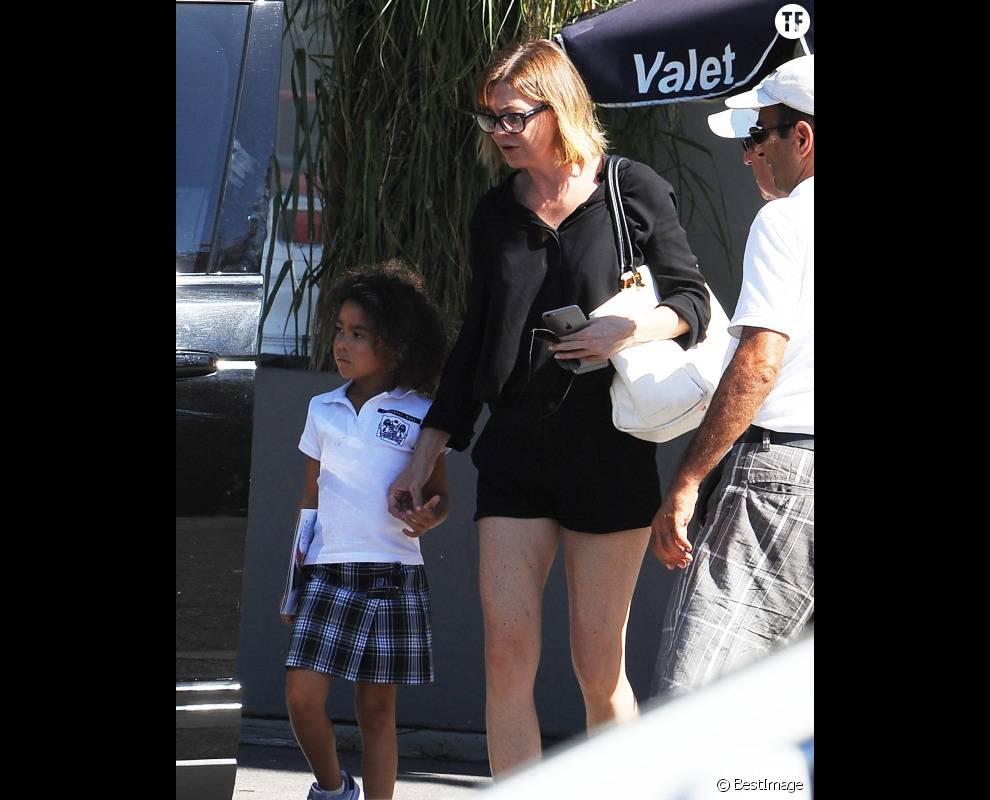 Ellen Pompeo et sa fille Stella à Los Angeles