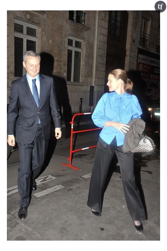 Bruno Lemaire et sa femme Pauline au mariage de Jean-François Copé et sa femme Nadia