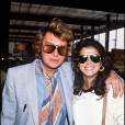 Johnny Hallyday et son-femme Babeth en 1981