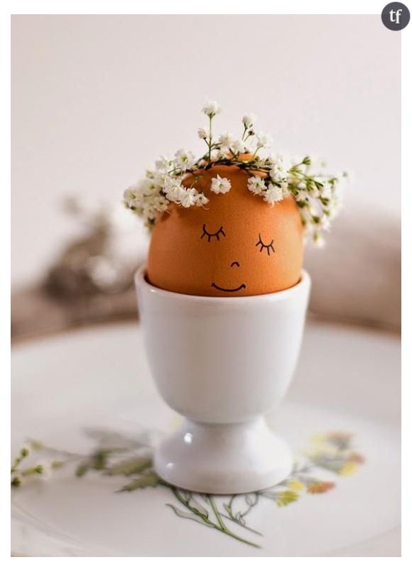 Ces petits oeufs feront une déco délicate et adorable sur votre table de Pâques