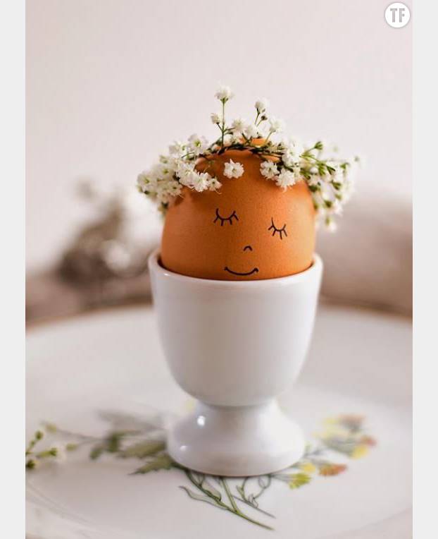 Ces petits oeufs feront une déco délicate et adorable sur votre table de Pâques