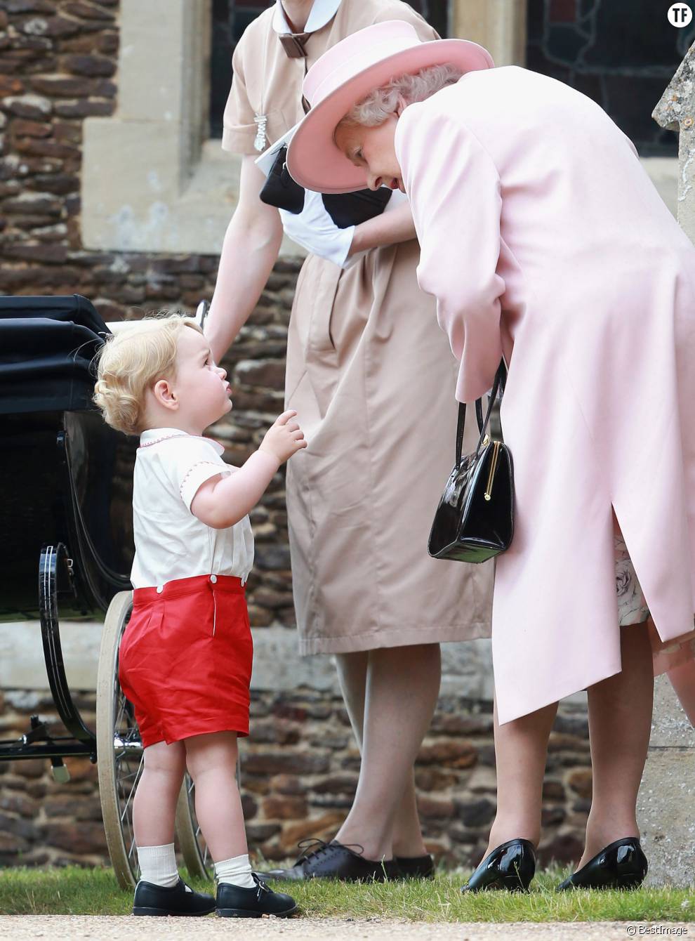 La reine Elisabeth II et le prince George de Cambridge
