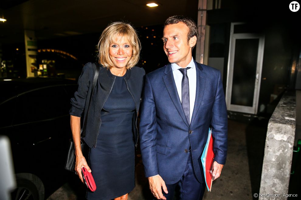 Brigitte Trogneux et son mari Emmanuel Macron