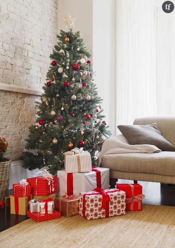 Sapin de Noël et sa fortesse de cadeaux