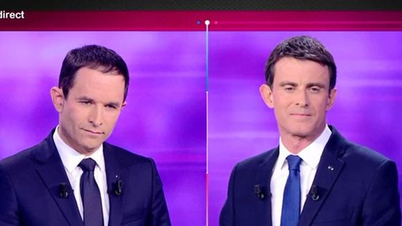 Primaire de la gauche : revoir le débat Benoît Hamon-Manuel Valls en replay (25 janvier)