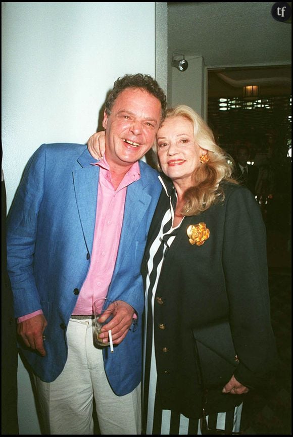 Jeanne Moreau et son fils jérôme Richard en 1995 au festival de Cannes