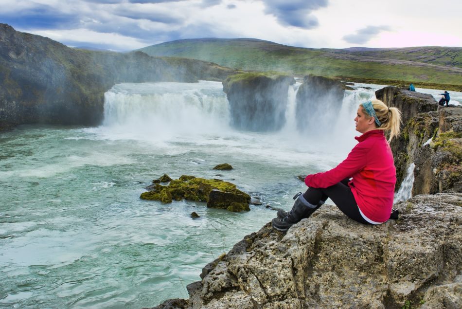 Les chutes d'eau de Godafoss en Islande