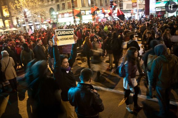 Manifestation en faveur de l'avortement à Santiago, Chili (2013)