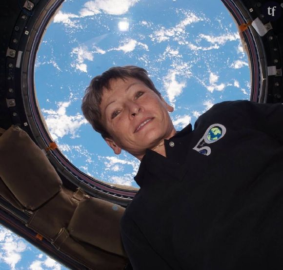 L'astronautePeggy Withson à bord de la Station spatiale internationale