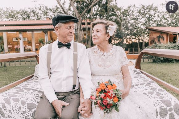 60 ans après leur mariage, ils s'offrent la séance photo de leurs rêves