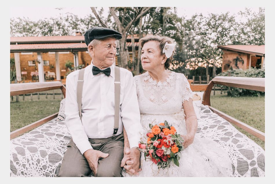 60 ans après leur mariage, ils s'offrent la séance photo de leurs rêves