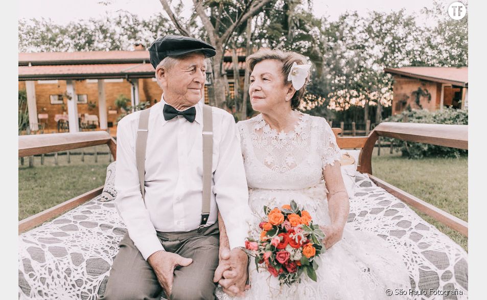 60 ans après leur mariage, ils s'offrent la séance photo de leurs rêves
