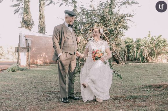 60 ans après leur mariage, on leur offre une séance photo sublime