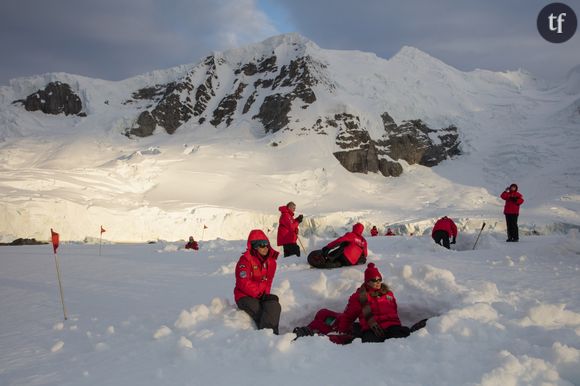 Une équipe de chercheurs en Antarctique.