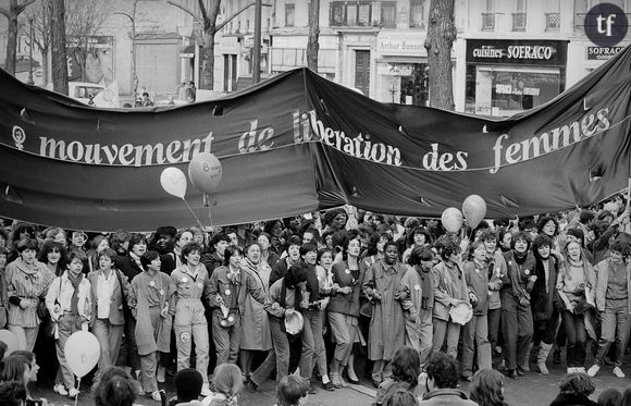 Une manifestation du MLF le 8 mars 1981