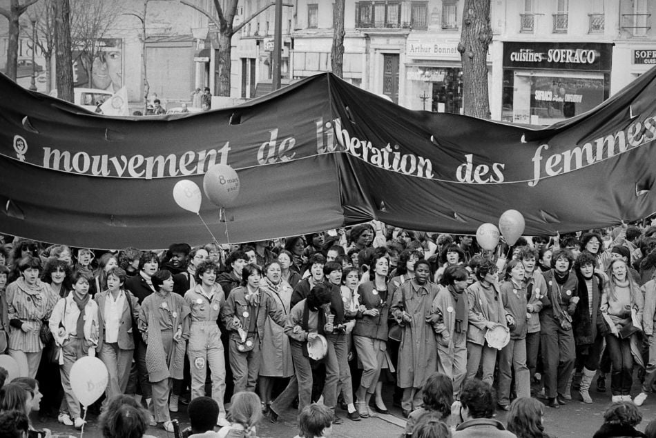 Une manifestation du MLF le 8 mars 1981