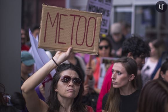 Manifestante à Los Angeles le 12 novembre 2017