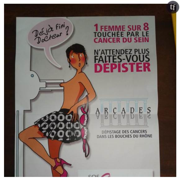 L'affiche diffusée dans les Bouches-du-Rhônes pour inciter les femmes à se faire dépister.