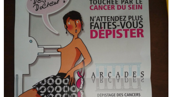 Cette affiche sexiste pour le dépistage du cancer du sein fait un tollé