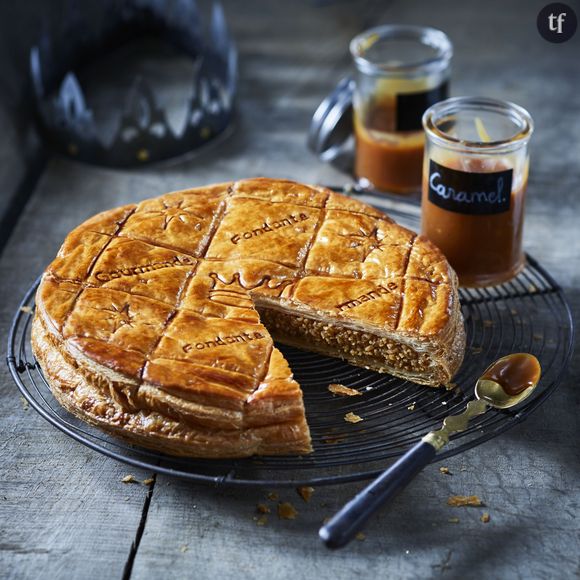 La galette frangipane-caramel au beurre salé