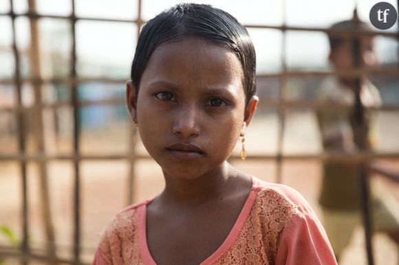 Photo d'illustration d'une petite fille rohingya.