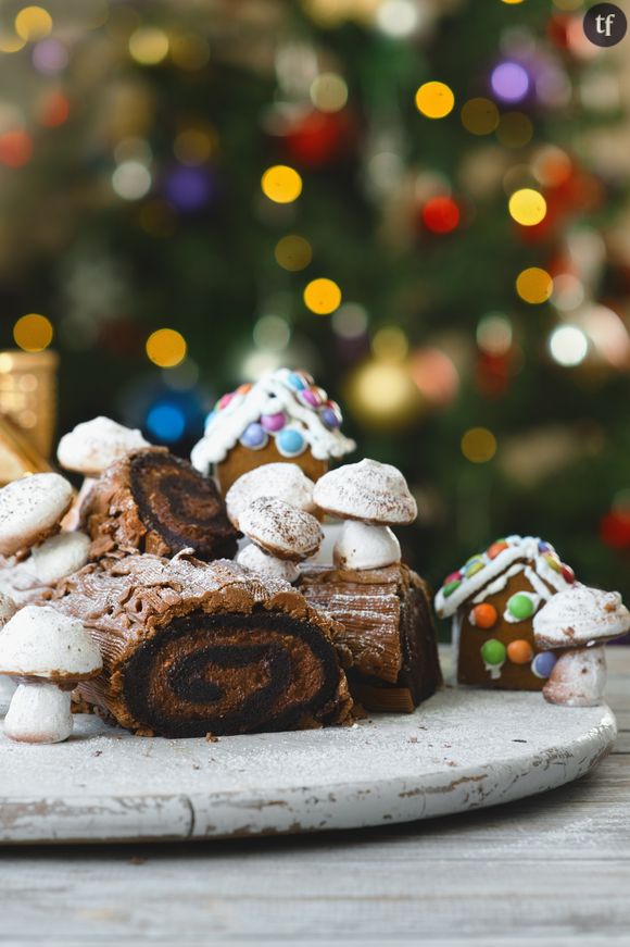 La recette facile et rapide de la bûche de Noël au chocolat