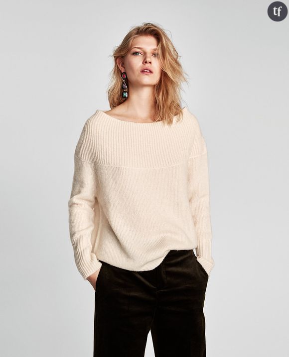 Pull Zara à épaules dénudées